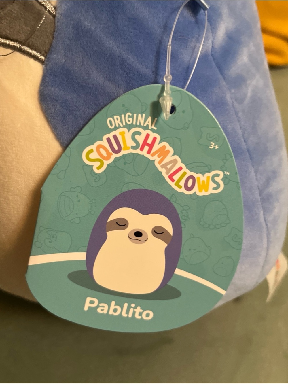 Squishmallows Blue and Cream Pablito Sloth 8” Plush - Picture 3 of 9